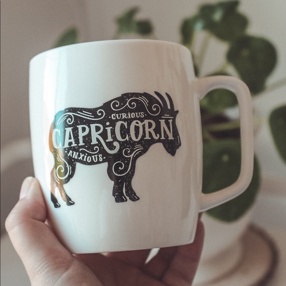 Capricorn star sign target mug